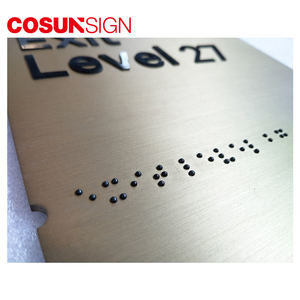 Decorativi porta nome <span class=keywords><strong>e</strong></span> numero di targa di disegno con perline Braille Segno - Product Image 4