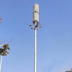Heavy Duty Carbon Steel <span class=keywords><strong>Monopole</strong></span> Communication <span class=keywords><strong>Tower</strong></span> Hot Dip Galvanização Alta Capacidade de Carga para Telecomunicações Múltiplas - Product Image 2