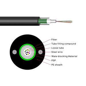 <span class=keywords><strong>Câble</strong></span> central ADSS extérieur GYXTW blindé monomode diélectrique <span class=keywords><strong>2</strong></span>/4/12/24/48/60 câbles de Communication à fibre optique ADSS - Product Image 1