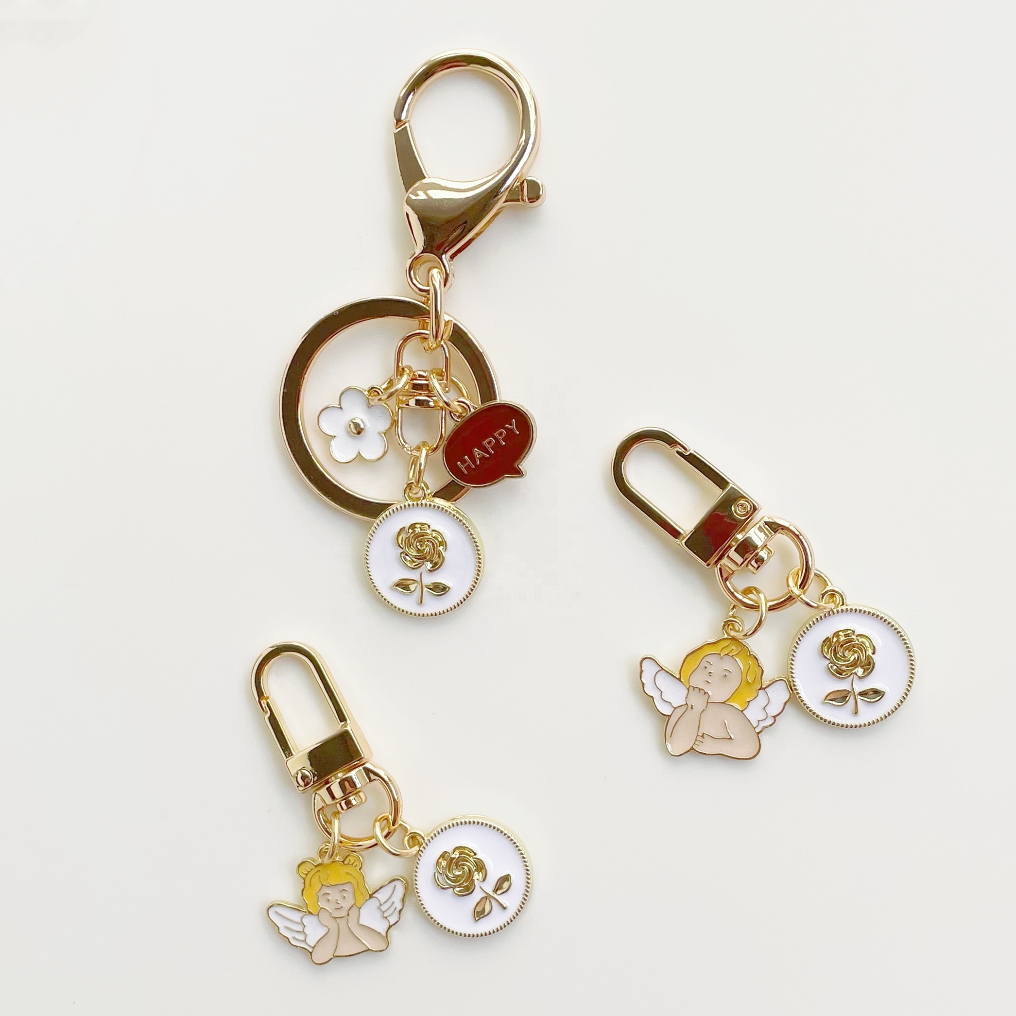 Free Design Custom Logo 2D /3D Key Chain Soft Enamel Die Cast Metal Keychain