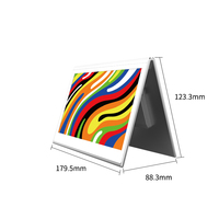 Étiquette de rayon électronique MinewTag 6 couleurs 7,5 pouces double face en forme de V avec écran E-Ink couleur, en plastique ABS, garantie 1 an