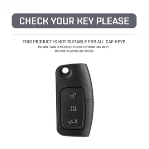 Housse de protection pour clé de voiture en Fiber de carbone, pour Ford Fiesta Focus 2 Ecosport Kuga Escape Falcon Territory B-max C-max Galaxy, accessoires - Product Image 3