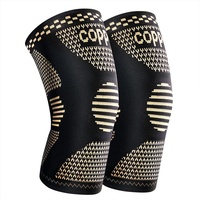 Manchon de compression personnalisé en cuivre pour hommes et femmes, soutien respirant pour genou, coude, cheville, poignet, soulagement de la douleur arthritique, sport