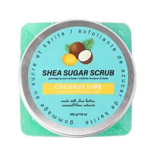 Wholesale Custom Private Label Eco Friendly Body Care Bodyscrub Face Skin Care Whitening Exfoliating Coconut Fruit Sugar Scrub
