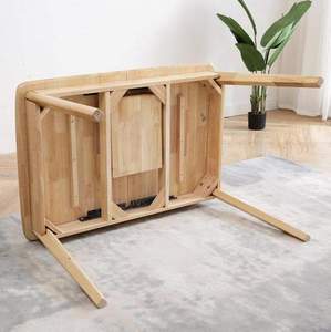 ชุดโต๊ะอาหารและเก้าอี้ไม้เนื้อแข็ง 6 ที่นั่ง คุณภาพพรีเมียม ดีไซน์เรียบง่ายทันสมัย พื้นผิวกว้าง โครงสร้างแข็งแรงทนทาน - Product Image 4