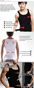 Hot Sale <strong>Men's</strong> Slimming Body Shapewear Corset Fitness <strong>Compression</strong> Tank Top <strong>Mens</strong> Body Shaper <strong>Vest</strong> - Product Image 5