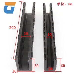 Precio de fábrica Hitachi MCA Elevator Guide Shoe Liner Diseño moderno 200*29*39*10/16 Lift Guide Shoe Insert <span class=keywords><strong>HGE</strong></span> para elevador de mercancías - Product Image 2