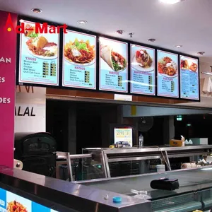 Рекламный светодиодный лайтбокс меню ресторанов рамка для плаката рекламный щит рекламный продукт светодиодный лайтбокс широкий диапазон при использовании