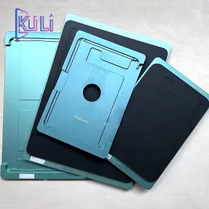 KULI Metal Mould for iPad series LCD Screen Glass Alignment Mold OCA Laminating Soft Rubber Pad Panel Phone Repair Tools