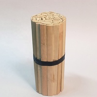 Kit de matériaux de bricolage en lattes de bambou naturel multi-tailles, branches et éléments de branches, pour la sculpture de cages à oiseaux, matériau plat ZY-SLT19
