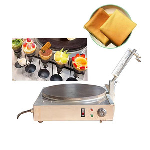 Machine à crêpes semi-automatique multifonctionnelle commerciale, unité de traitement électrique pour crêpes - Product Image 1