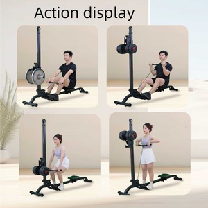 Máquina <span class=keywords><strong>de</strong></span> <span class=keywords><strong>remo</strong></span> con mancuernas ajustable en peso, dispositivo <span class=keywords><strong>de</strong></span> fitness con mancuernas hidráulicas <span class=keywords><strong>de</strong></span> doble paleta reductora <span class=keywords><strong>de</strong></span> grasa plegable - Product Image 4