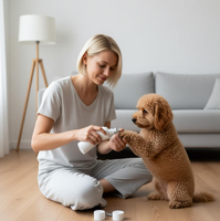 Produit tendance 2026 pour animaux de compagnie : Lime à ongles électrique professionnelle améliorée, sans vitesse, super silencieuse, à vibrations, pour un toilettage indolore des pattes.
