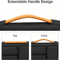 Sac à bandoulière pour ordinateur portable de 16 pouces, pour MacBook, Lenovo, HUAWEI, Dell, HP, ASUS, mallette d'ordinateur portable antichoc avec plusieurs poches