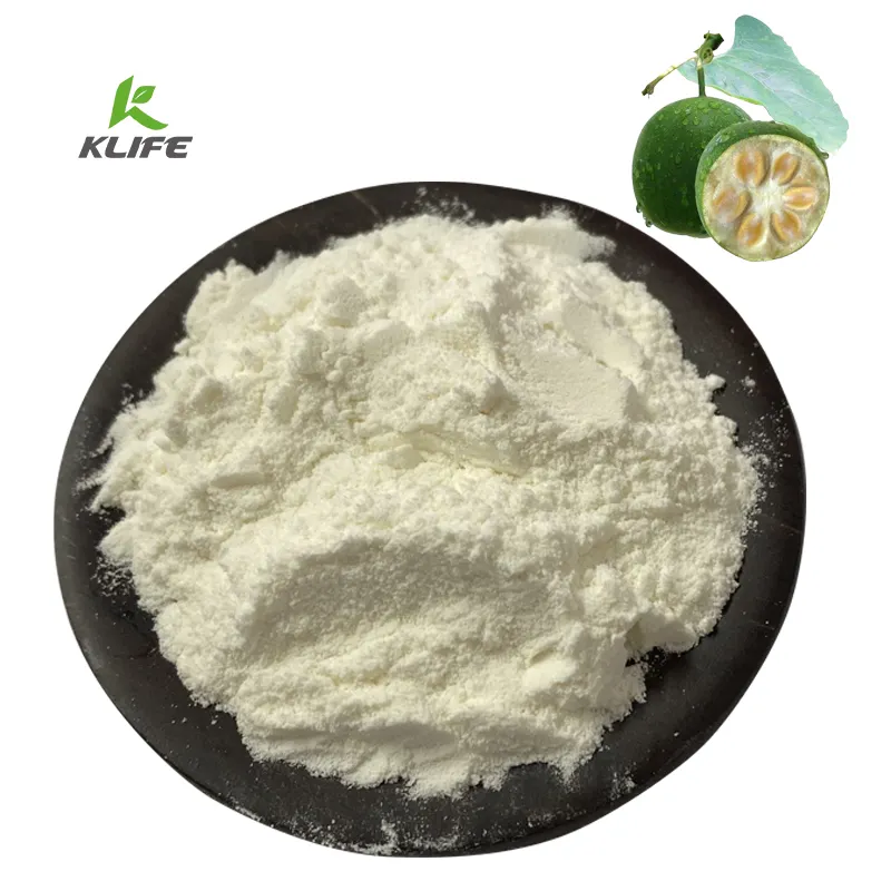Organik keşiş meyve özü tatlandırıcı toz Mogroside20 %-70% Luo Han Han özü