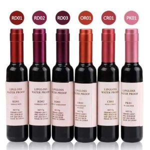 Venta al por mayor 6 colores mate líquido lápiz <span class=keywords><strong>labial</strong></span> maquillaje botella de vino estilo de larga duración duradero brillo de labios belleza cosméticos conjunto <span class=keywords><strong>labial</strong></span> - Product Image 1