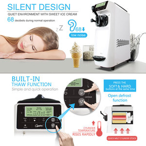 Maquina de helado Suave thương mại Softy Máy làm kem sữa chua đông lạnh mềm phục vụ máy làm kem - Product Image 6