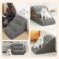 Rampe d'escalier pliable et portable en mousse imprimée, durable, pour lit de voiture, chaise haute, pour petits chiens et chats