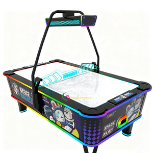 Mesa de Hockey de Aire Arcade Grande para Dos Jugadores, Operada con Monedas, Construcción de Fibra de Vidrio y Metal, Certificación CE, Personalizable - Product Image 3