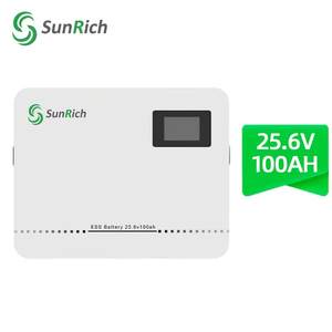 แบตเตอรี่พลังงานแสงอาทิตย์แบบออฟกริดแรงดันไฟฟ้าสูง25.6V 100AH 200AH เพาเวอร์วอลล์ขนาดเล็ก - Product Image 6