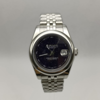 Nouvelles montres de luxe, logo personnalisé d'usine, mode unisexe, design créatif ciel étoilé, NH35, montre mécanique en acier inoxydable pour homme