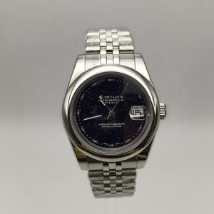 โรงงานผลิตนาฬิกาหรูใหม่ รับทำโลโก้ แฟชั่นสำหรับทุกเพศ ดีไซน์สร้างสรรค์ลายท้องฟ้าเต็มดาว นาฬิกาข้อมือผู้ชายระบบจักรกล NH35 ตัวเรือนสแตนเลส - Product Image 6