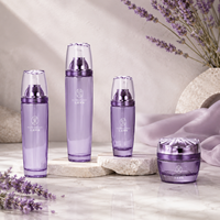 Collection de luxe de flacons en verre et de pots à crème 50g 40ml 110ml 130ml Emballage pour soins de la peau Pompe pulvérisateur Logo personnalisé