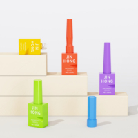 Flacon carré de vernis à ongles en gel de 10 ml, électroplaqué, vide, pour gel UV, emballage cosmétique