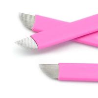 Aiguilles Professionnelles Jetables pour Microblading Maquillage Permanent Tatouage Nano Lame 18U 18F 16U 16F
