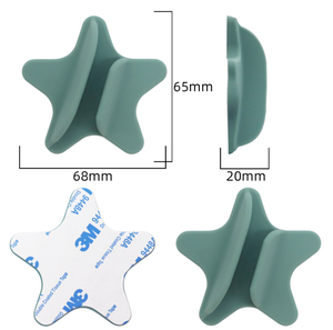 믹스웨어즈 셀프 접착식 실리콘 폰 케이스 미니 립스틱 및 립 글레이즈 홀더 스마트폰 뒷면 스틱 스탠드 - Product Image 5