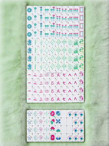 Jeu de Mahjong américain de luxe moderne en acrylique vert clair, 160 tuiles gravées, 4 couches, personnalisées, pour voyage - Product Image 6