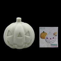 Haute qualité bricolage blanc citrouille vinyle matériel fluide peinture verser Figure différents Styles Halloween sorcière pour enfants peinture