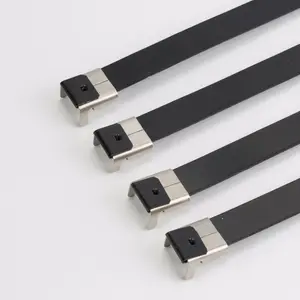 PVC Coated Metal Strap Stainless Steel Cable Ties