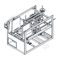 Machine automatique d'ouverture de cartons à grande vitesse (25-30 boîtes/min) avec servomoteurs pour l'assemblage de caisses dans l'industrie des boissons