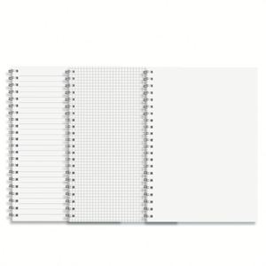Cuaderno de composición personalizado de 100/160 hojas con encuadernación en espiral de PP, artículos de papelería, diario, cuaderno para estudiantes - Product Image 1