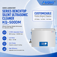 Nettoyeur à ultrasons silencieux 22,5 L 40 kHz 500 W à puissance réglable avec écran tactile LCD en acier inoxydable SUS304 pour laboratoire, usage médical et industriel