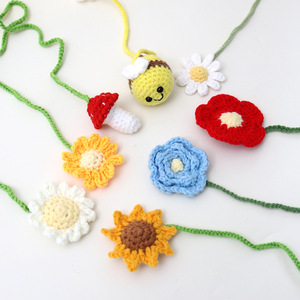 Marcapáginas de Ganchillo Hechos a Mano con Forma de <span class=keywords><strong>Abeja</strong></span> y Girasol, para Estudiantes y Profesores, como Regalo - Product Image 2