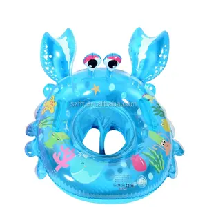 夏季游泳池游泳乐趣新设计充气螃蟹婴儿游泳座椅船浮子