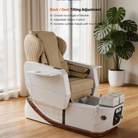 Fauteuil de pédicure de luxe en gros avec massage, chaise de pédicure à jets magnétiques pour salon de manucure, fauteuil de pédicure spa pour les pieds à vendre