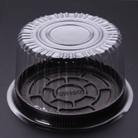 Usine vente chaude transparent jetable personnalisé en plastique transparent boîte ronde alimentaire emballage de détail gâteau