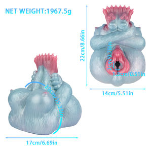 GEEBA Monster Half-Body Big Ass Mold Fantasy Sex Doll Lifelike Vagina Silicone Male Prostate Massage Masturbator Toys Wholesale - Product Image 4