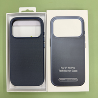 Étui tissé technique assorti avec contrôle de la caméra, coque magnétique tissée pour téléphones mobiles iPhone 18 Pro Max