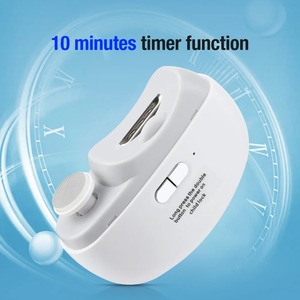 Coupe-ongles électrique pour bébé et adulte, 2 vitesses, rechargeable, avec lumière, outil de manucure 2 en 1 pour ponçage et polissage - Product Image 2