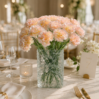 Fleur artificielle de carnation effet naturel pour décoration événementielle, vente en gros, fourniture florale réutilisable pour mariages et aménagement de lieux