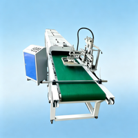 Imprimante à écran industrielle semi-automatique pour plastique, papier, carton, carton ondulé, boîtes à pizza, machine d'impression à écran pour logo
