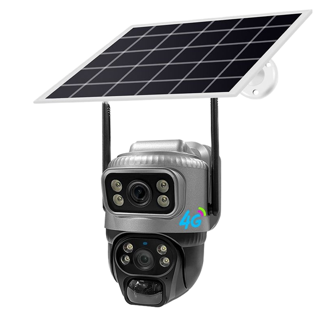 V380 Solar Powered 4G Low Power Waterproof Wireless HD Full Color Monitor CMOS Imaging Binocular Surveillance Camera IP Cameras