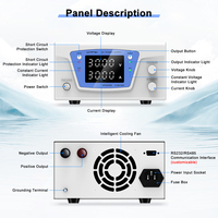 Alimentation CC programmable Wanptek KPS10010D 100V 10A, source de laboratoire haute précision avec RS232 USB