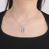 Bulle A-Z Alphabet Pendentifs 26 Lettres Collier Mode Ballon Lettre Initiale Perles Serpent Chaîne En Acier Inoxydable Bijoux Cadeaux