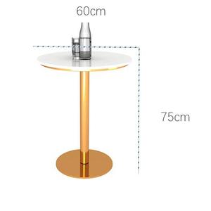 Bán buôn tùy chỉnh hiện đại bằng đá cẩm thạch trắng tròn vuông bàn ăn với chân kim loại vàng cho các nhà hàng và các cơ sở khác - Product Image 3