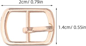 Pcs Zinc Alloy Metal Pin Buckles For <b>Bag</b> <b>Strap</b> <b>Replacement</b> Gold Color Adjustable Buckle Accessories For Backpacks Handbags Shoes - Product Image 2